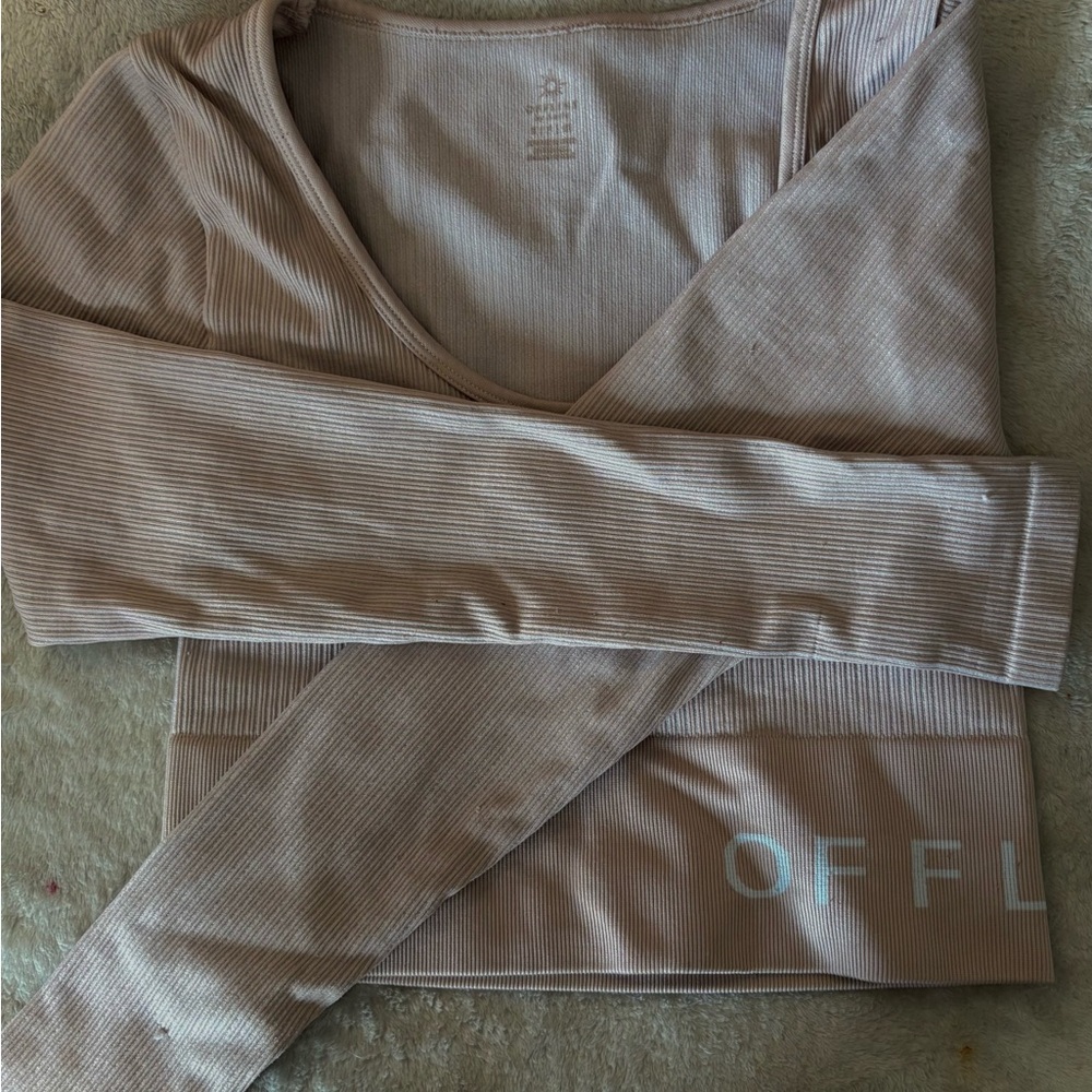 Women's Long Sleeve Top - Beige